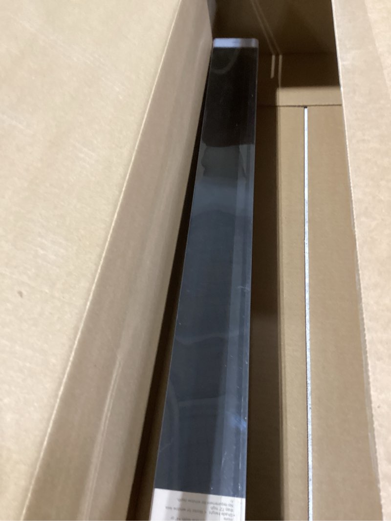 Condition photo showing New/Like New for persilux cordless blackout roller shades with valance, thermal insulated fabric window blinds, uv protection for home and bedroom (black, 31.5" w x 72" h) 31.5"w x 72"h black