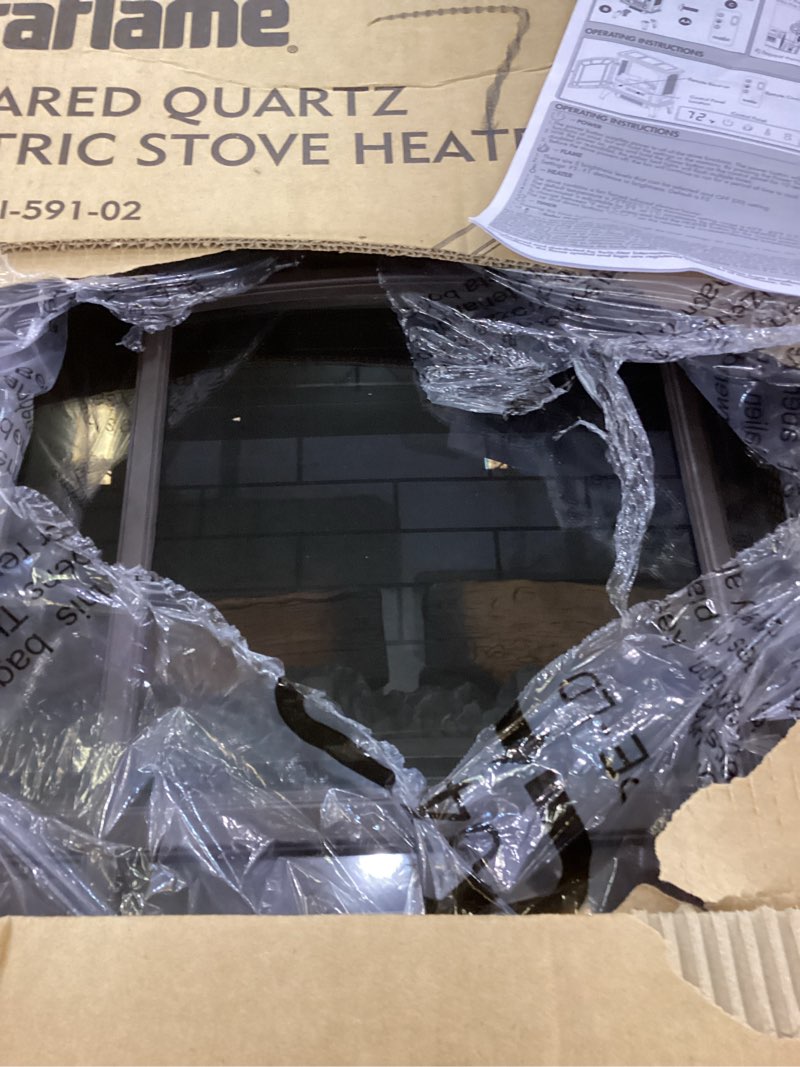 Condition photo showing New/Like New for duraflame Infrared Quartz Electric Stove Heater - DFI-591-02 - Bronze