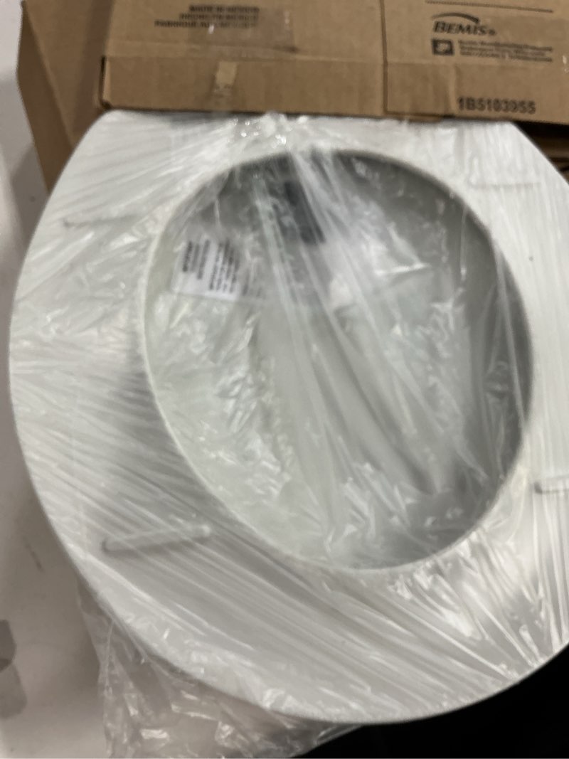 Condition photo showing New/Like New for bemis gr70 000 toilet seat  with cover  plastic  round  white