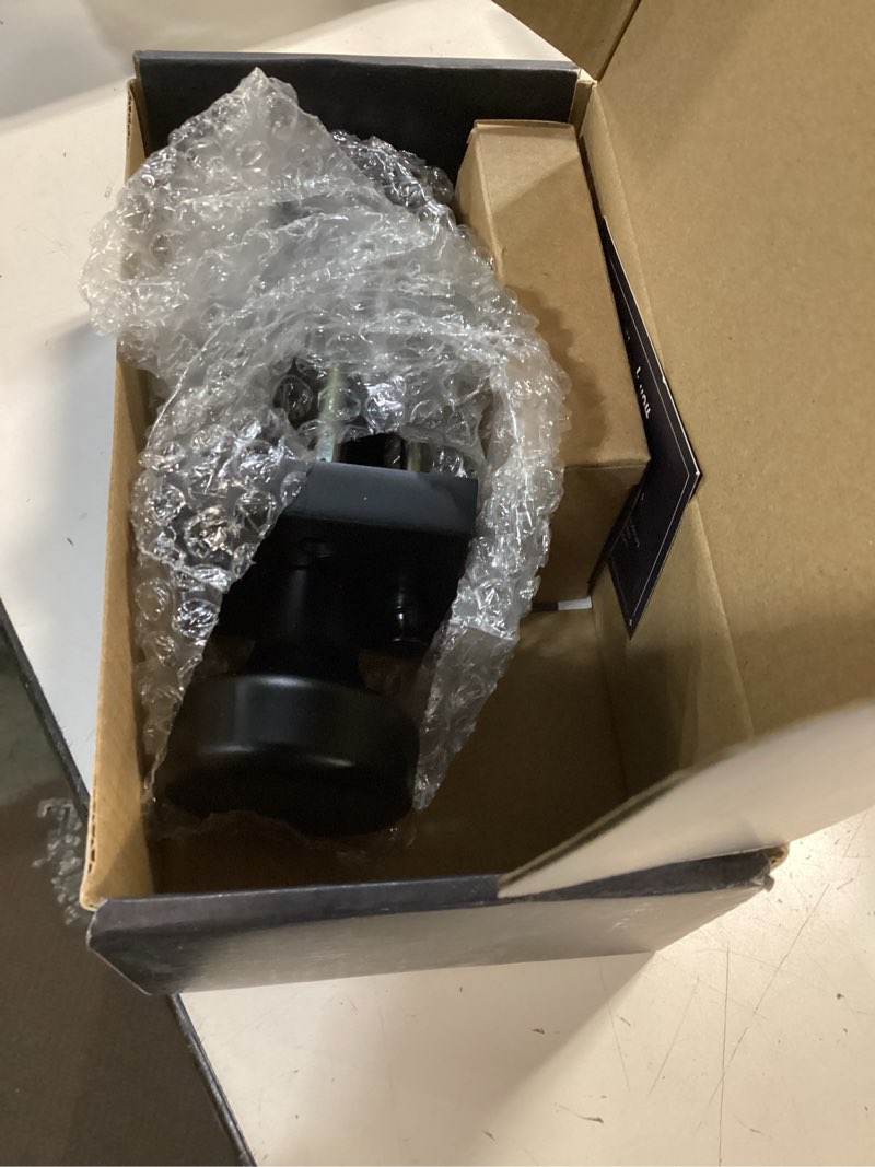 Condition photo showing Good Condition for 6 pack black door knobs with square rosette, interior door handles for bath & bed, heavy duty door knob with lock 6-privacy square matt black