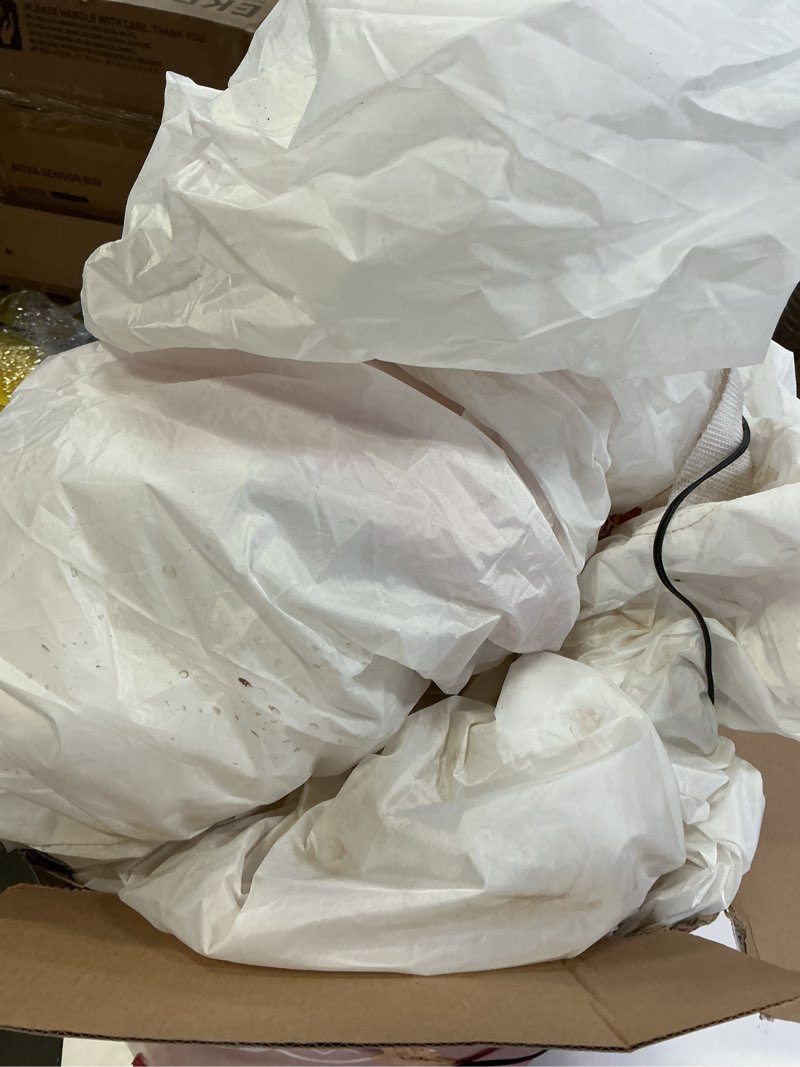 Condition photo showing As Is for Danxilu 6FT Christmas Inflatable Santa Outdoor Decorations- Blow Up Santa Claus with Gift Bag Built-in LEDs Lighted Decor for Yard Garden Lawn Porch Xmas Holiday Party 6FT-Santa