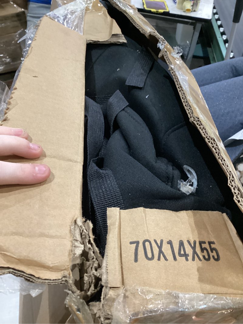 Condition photo showing As Is for coverdream tacoma polyester seat covers full set for 2024-2026 toyota tacoma double/crew cab sr,sr5,trd sport,trd off-road,limited pickup,fully covered breathable car seat protector black seat cushion polyester (black) 2024-2026 tacoma double/crew cab, full set