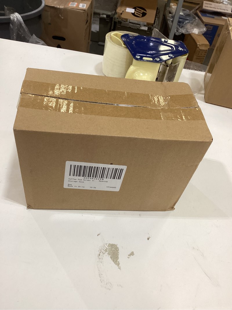 Condition photo showing New/Like New for Veemoon Small Clear Acrylic Storage Box with Lid Plastic Coffee Pod Holder Reusable Coffee Capsule Organizer Square Empty Storage Case for Home Office Space-Saving Tea Bag and Sugar Packet 4.72 Inch