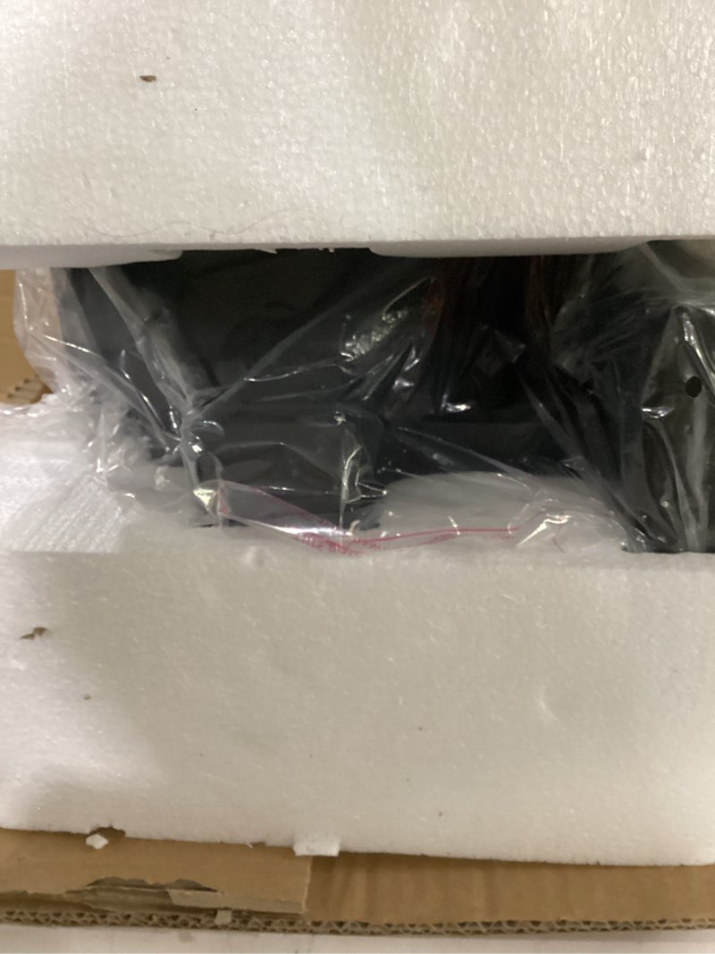 Condition photo showing New/Like New for (not tested)outdoor wall light fixture, hwh exterior wall sconce lantern, outdoor porch lights with seeded glass shade for doorway, garage, matte black finish, 5hx64bm bk (large) black - seeded glass large - 1 pack