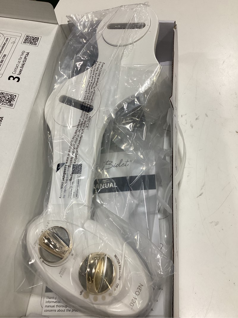 Condition photo showing Good Condition for luxe bidet neo 120 - single nozzle, self-cleaning, non-electric bidet attachment for toilet seat, adjustable water pressure, rear wash (gold)