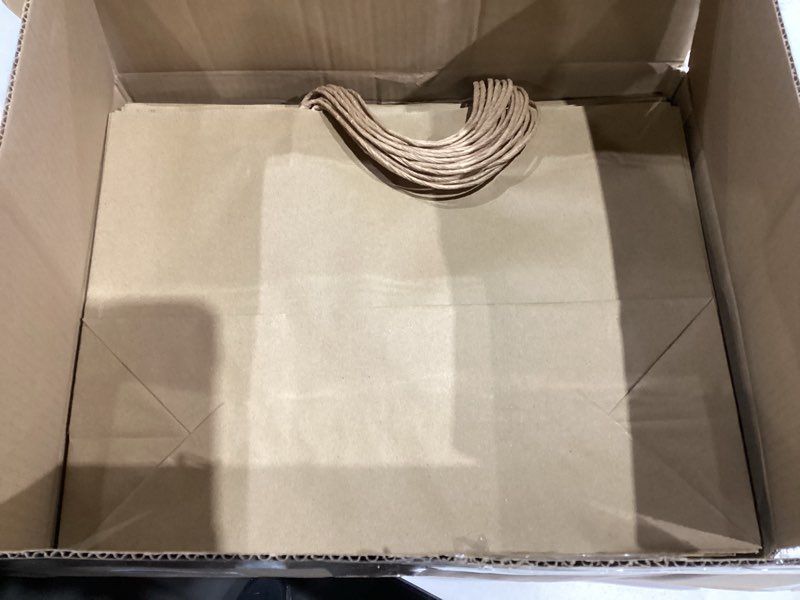 Condition photo showing Good Condition for MESHA Large Brown Paper Bags with Handles 16x6x12 Inch 25 Pack Gift Shopping Bags Large Craft Bag Kraft Bag for Small Business Brown 16x6x12 Inch (Pack of 25)