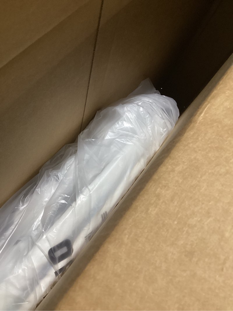 Condition photo showing As Is for MAYFAIR 1844BNA 000 Toilet Seat with Brushed Nickel Hinges will Never Come Loose, ELONGATE, White - Brushed Nickel Elongated Brushed Nickel Hinge