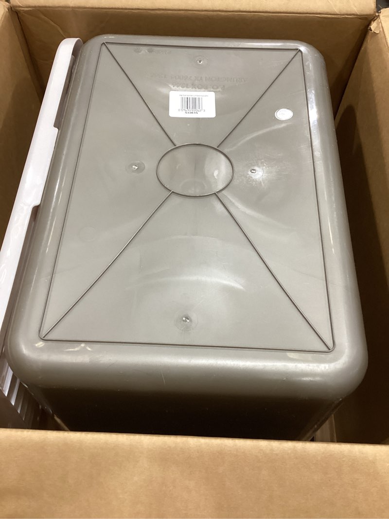 Condition photo showing Good Condition for Petmate Enclosed Cat Litter Boxes with Hinged Lid and Wide Top Entry Opening, Cat Litter Box Enclosure with Filter Lid, Made in USA, Scoop not Included 1 Count (Pack of 1) Gray