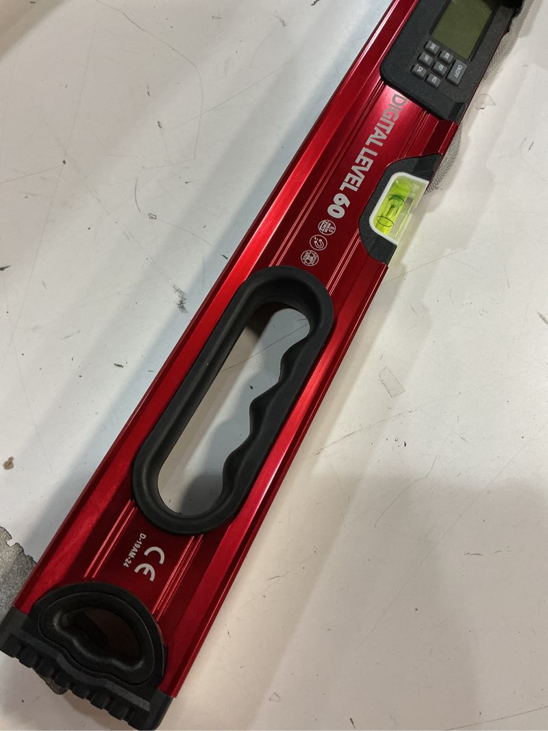 Condition photo showing Good Condition for BETHEL Digital Level with LCD Display,24Inch Magnetic Digital Torpedo Level, Vertical & Horizontal Spirit Bubble Measuring Tools for Woodworking Construction Craftsman