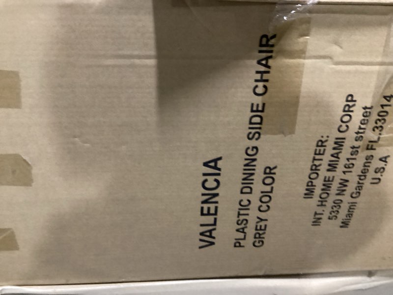 Plastic dining chair valencia