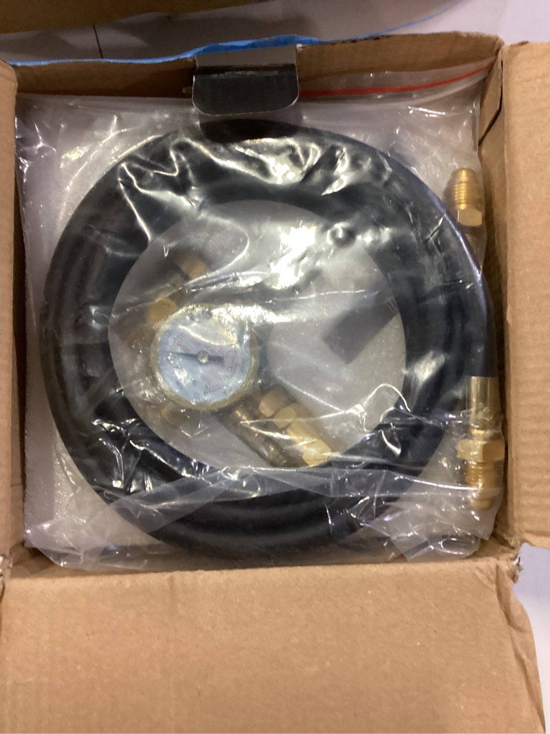 Condition photo showing New/Like New for rx weld argon regulator flowmeter gas gauge for mig tig weld with gas welding hose compact