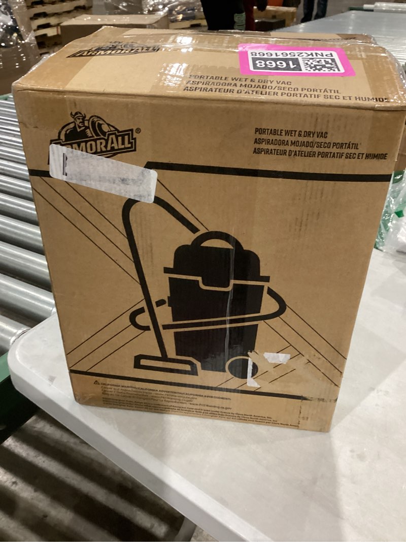 Condition photo showing Good Condition for Armor All® AA155 1.5-Gallon 2 Peak HP Portable Wet/Dry Vacuum, Orange 1.5 Gal Vac