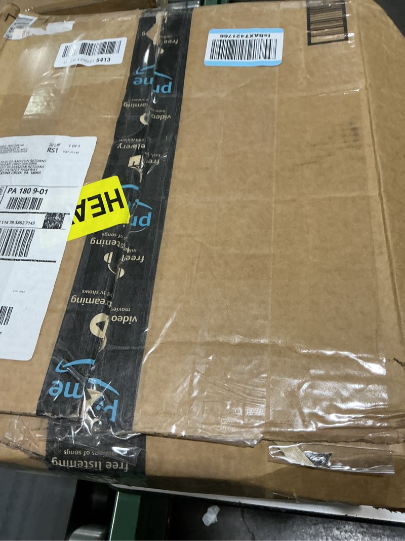 Condition photo showing Good Condition for Furologee Nightstands Set of 2, Night Stand with Fabric Drawer and Storage Shelf, Retro Bedside Sofa Tables for Small Place, End Side Tables Living Room Bedroom, Rustic Brown Rustic Brown 2