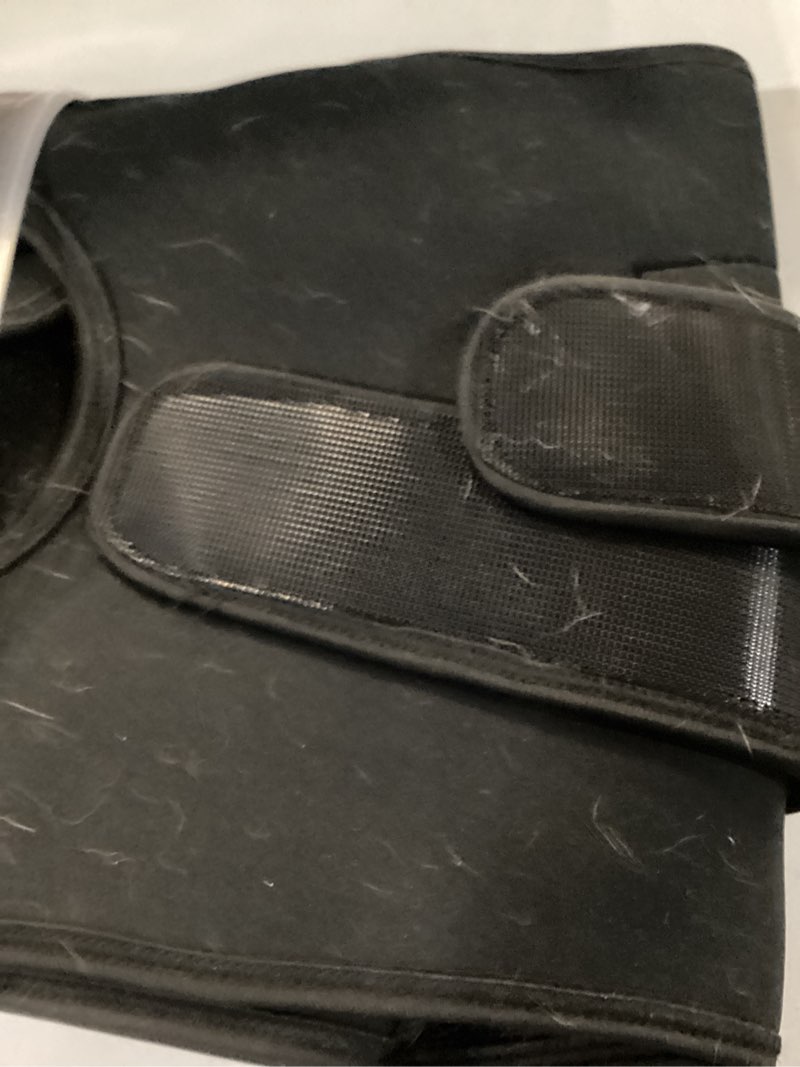 Condition photo showing As Is for Dog Back Brace for IVDD & Spinal Recovery, Adjustable Breathable Support Vest Dog Lumbar Protector Helps Pain Relief, Pet Surgical Suit for Back Disease Prevention, Black M Medium Black