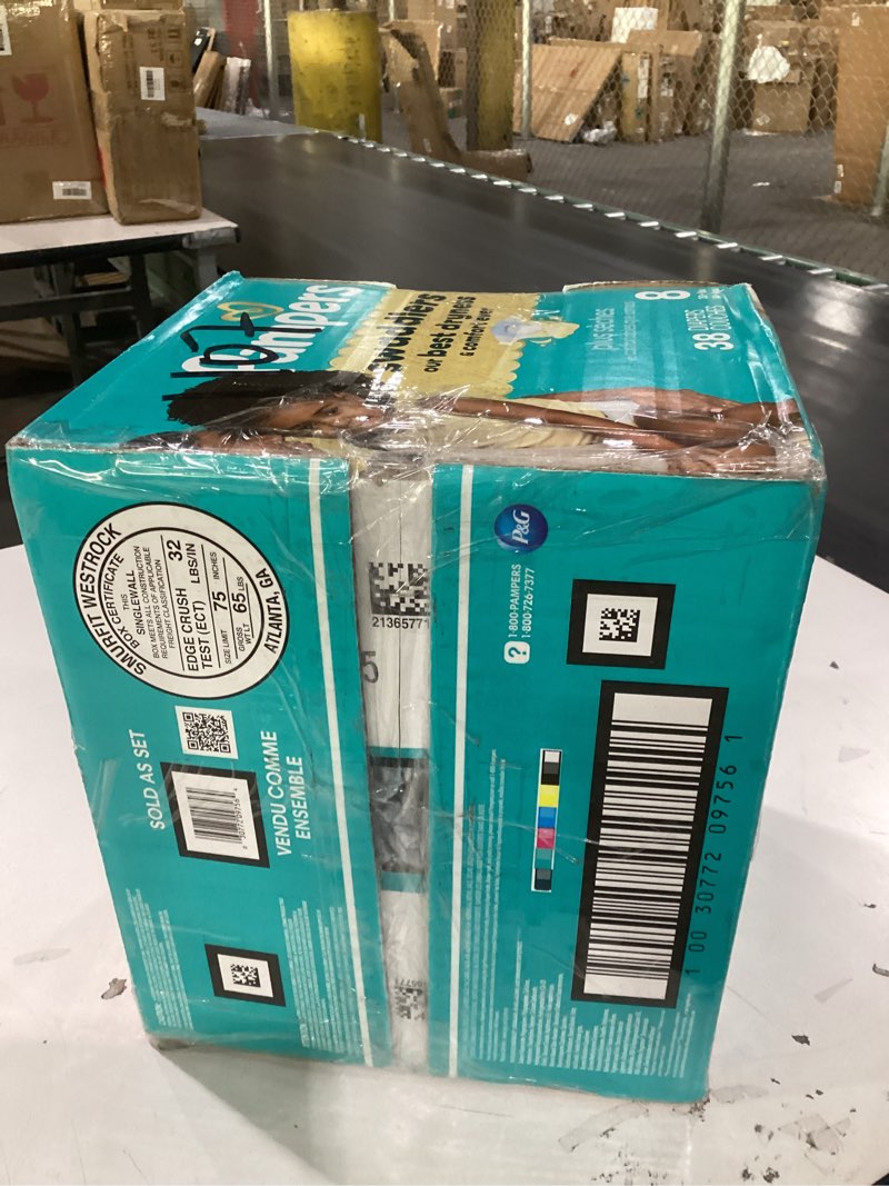 Condition photo showing New/Like New for Pampers Swaddlers Sensitive Disposable Diapers - Size 8 - 38ct