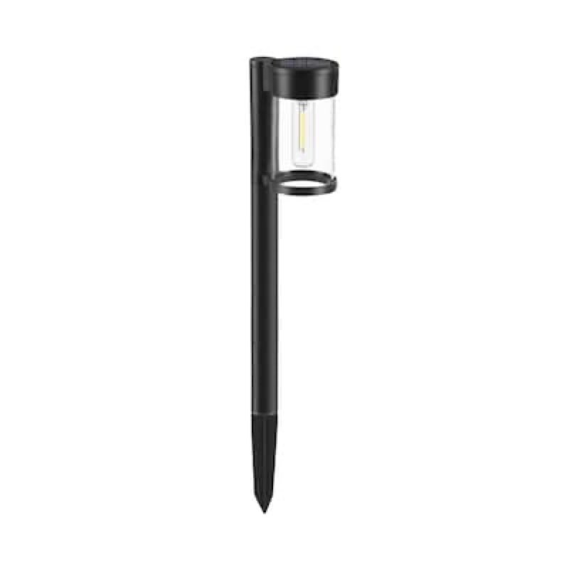 harbor breeze 10lm solar path light 10 -lumens black solar led outdoor path light 3000-k