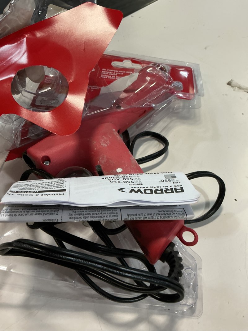 Condition photo showing As Is for arrow 40 w high temperature glue gun 120 v