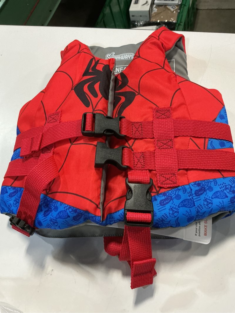 Condition photo showing New/Like New for SwimWays Marvel Swim Trainer Life Jacket, US Coast Guard Approved Life Vest Kids Swim Vest, Pool Floats & Life Jackets for Kids 33-55 lbs, Spidey