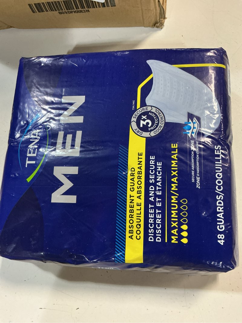 Condition photo showing New/Like New for tena incontinence guards for men, moderate absorbency, 48 count