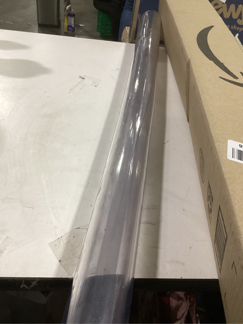 Condition photo showing Good Condition for LovePads Clear Table Cover Protector 36 x 60 Inch, 1.5mm Thick Plastic Table Cover, Table Protector for Dining Room Table, Waterproof Vinyl Tablecloth Table Pad Mat for Kitchen, Dresser, Writing Desk 36" x 60" (Rectangular) Clear 1.5mm