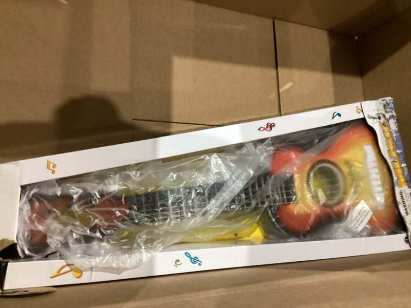 Condition photo showing Good Condition for 23" Acoustic Guitar, Kids 6 String Toy Guitar - Realistic Steel Strings - Beginner Practice First Musical Instrument for Children, Toddlers (Amber Sunburst)