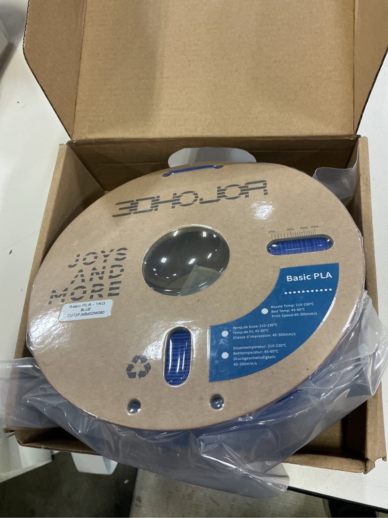 Condition photo showing New/Like New for 3dhojor basic pla 3d printer filament bundle,1bkg pla filament 1.75mm, 3d filament 1kg spool, 1 pack blue