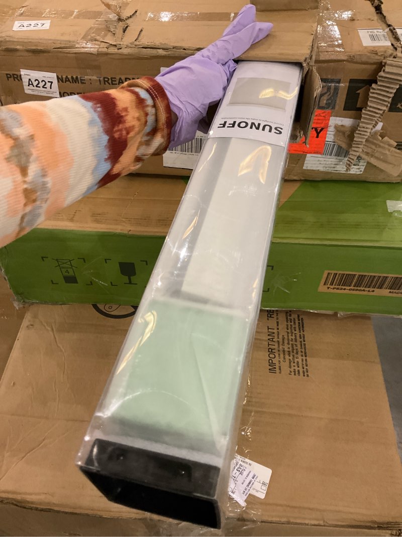 Condition photo showing As Is for Cordless Blackout Roller Shades Blinds for Windows Free-Stop,Pull Down Room Darkening with Valance,Thermal Insulated Woven Fabric Window Door Blinds for Home,Office,White 71\" W x 72\" H 71\"W x 72\"H White includes only one 