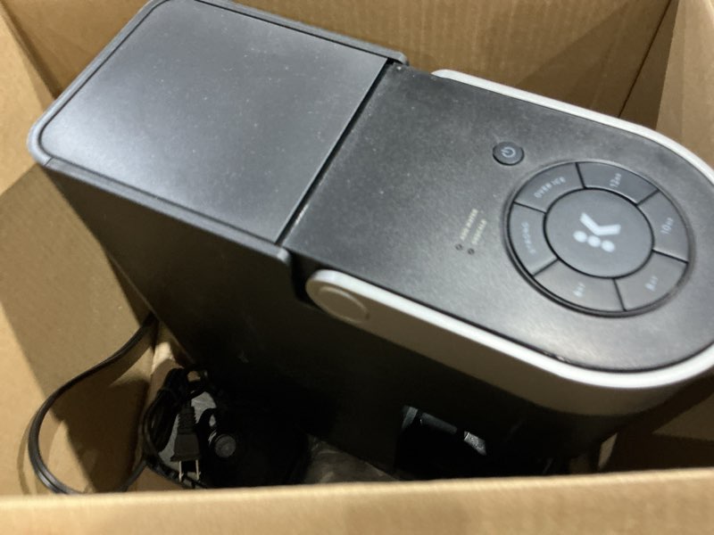 Condition photo showing As Is for keurig k-supreme single serve k-cup pod coffee maker, multistream technology, 4 brew sizes, 66oz dual-position removable reservoir, black black coffee maker