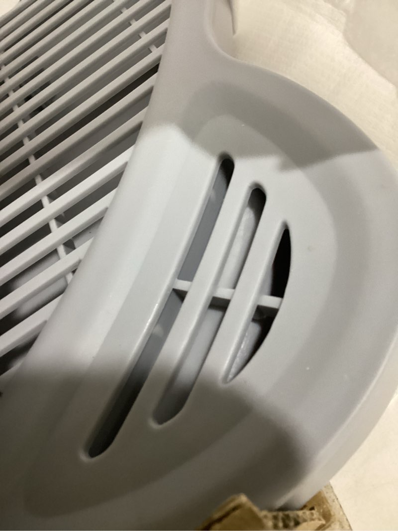 Condition photo showing Good Condition for Adjustable Cat Ramp Litter Box Step Double Layer with Filter Function, Elevated Litter Box Ramp for Senior Cats Easy Cleaning Cat Litter Tray for Floor Indoor (Dark Grey) Dark Grey Height-Adjustable