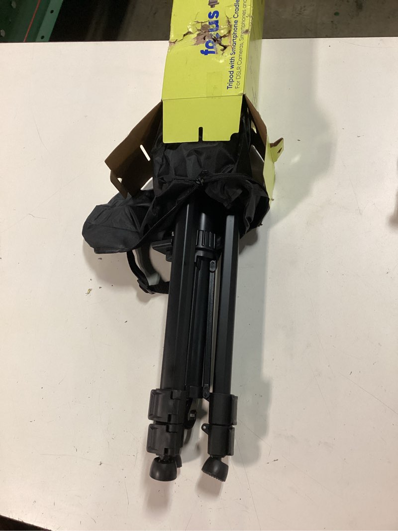 Condition photo showing New/Like New for onn 67-inch tripod with smartphone cradle for dslr cameras, smartphones and gopro action cameras