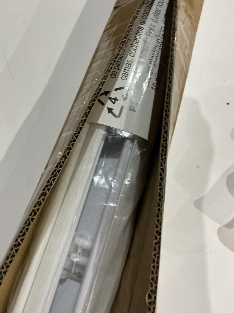 Condition photo showing Good Condition for cordless light filtering roman shades for indoor windows, bedroom, nursery, home, office, room darkening, thermal insulated & uv protection, easy install white 31"w x 64"h