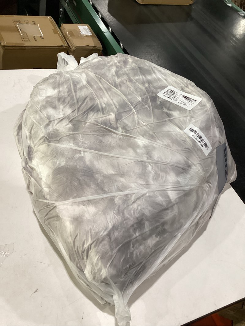 Condition photo showing Good Condition for cozy bliss faux fur throw blanket for couch, fuzzy soft plush thick bubble blanket for sofa bedroom living room, 60 * 80 inches tie-dye taupe tie-dye taupe twin(60" x 80")