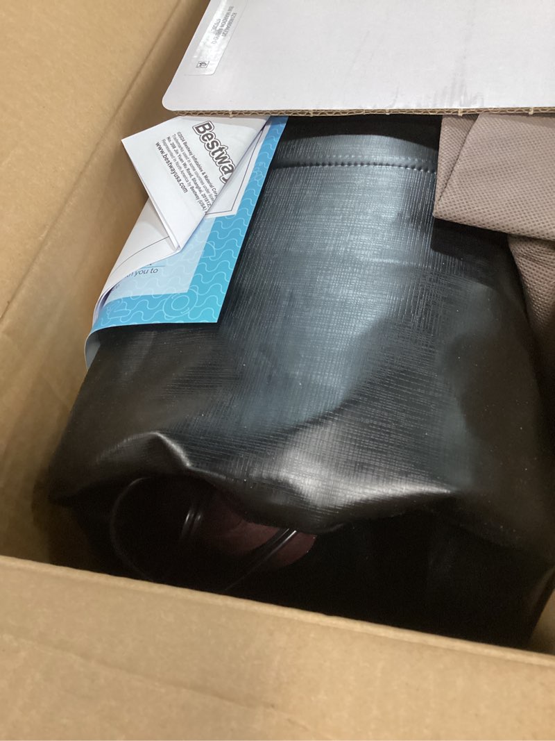 Condition photo showing As Is for bestway® maroon tritech airbed queen 20  with built-in ac pump