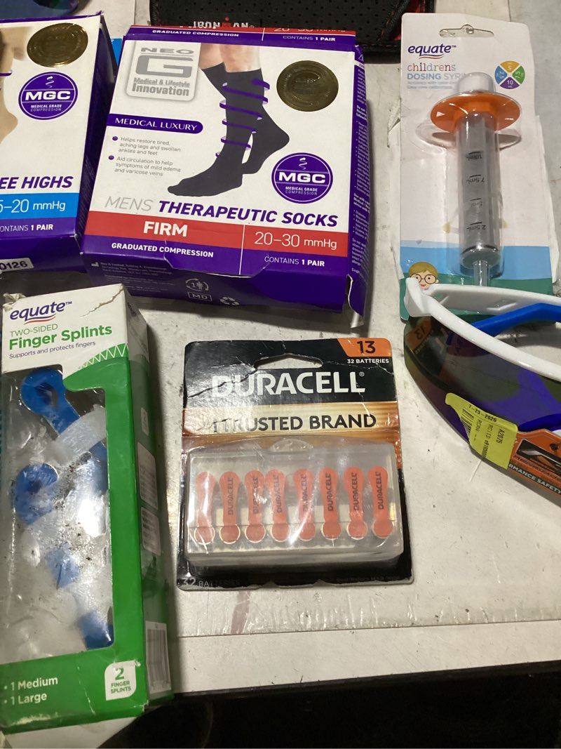 Condition photo showing As Is for assortment of health/personal care items