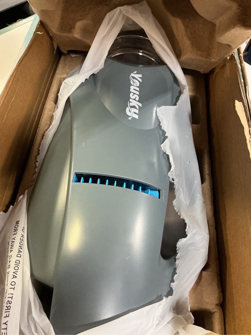 Condition photo showing Good Condition for cordless pool vacuum for above ground pool with telescopic pole, 18.5 gpm powerful suction, upgraded 60 mins runtime, rechargeable handheld pool cleaner with 2 brush heads for inground pools