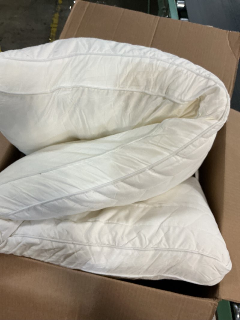 Condition photo showing As Is for ZonLi Adjustable Memory Foam Body Pillow for Adults, Firm Support Long Pillow for Side Sleepers, Elegant Quilted 20x54 inch Full-Length Pillow with Washable Cover, White