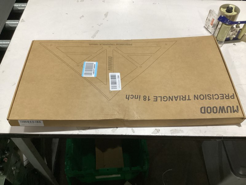 Condition photo showing New/Like New for precision triangle square 18 inch, imperial scale framing square for precise 90 and 45-degree measurement, aluminum alloy architect ruler for carpenter red 18 inch