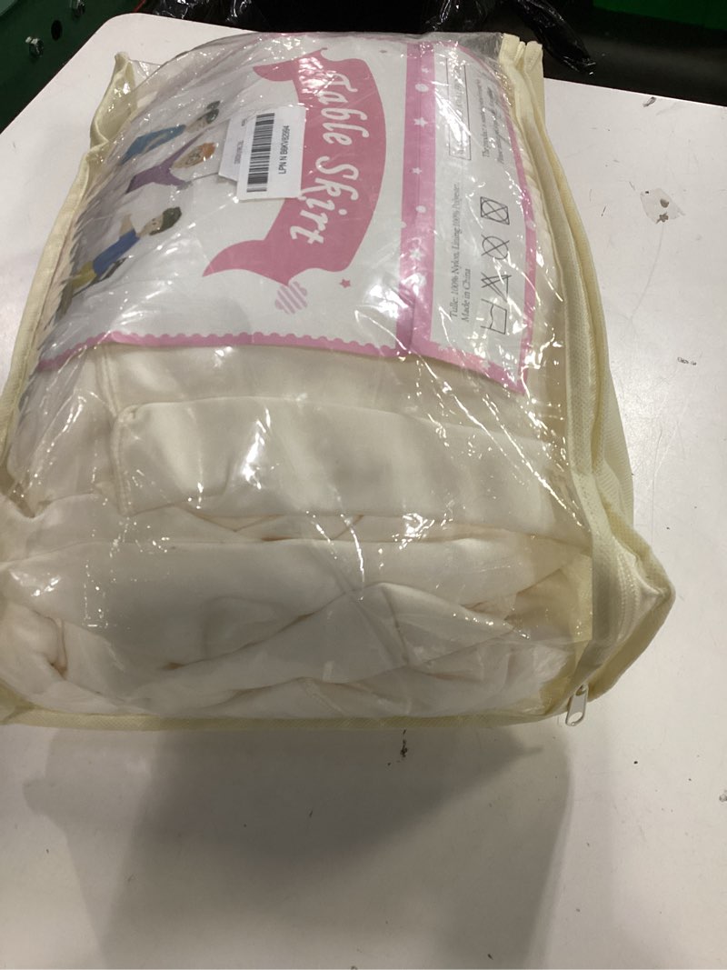 Condition photo showing Good Condition for wish care 2 pack cream rectangle table clothes for 6 foot tables, polyester fitted tablecloths 6t stretch table cover for wedding, birthday, parties, trade show, craft show 72" x 30" (6 ft - 2 pcs) cream