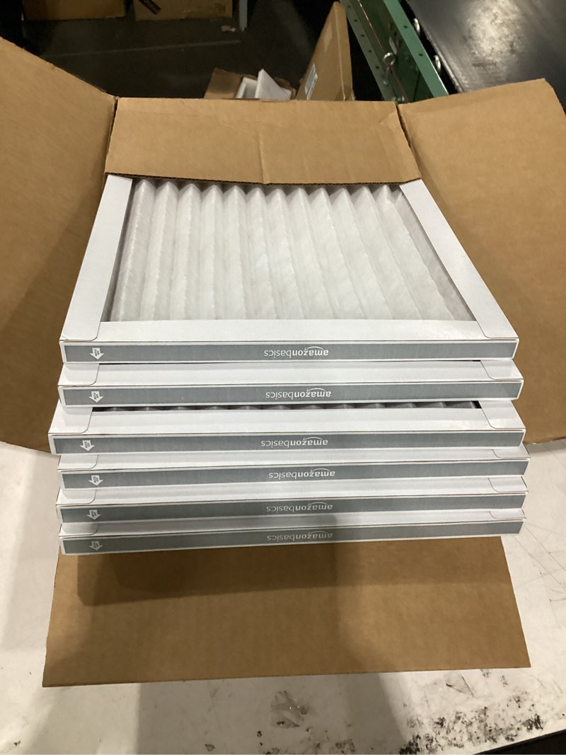 Condition photo showing Good Condition for amazon basics 14x20x1 air filter, merv 8 ac furnace filters, allergy control, electrostatic, removes dust pollen and lint, 6-pack (actual size: 13.75" x 19.75" x 0.75")