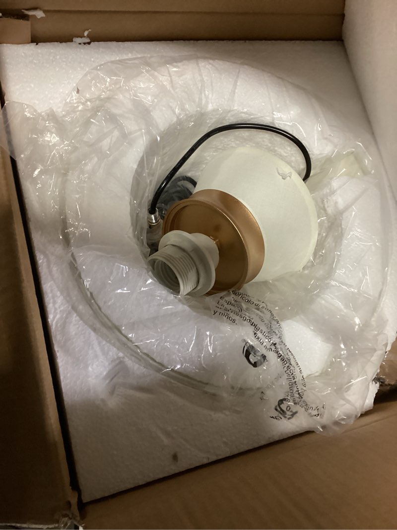 Condition photo showing Good Condition for 12 Inch Modern Pendant Light Fixture Gold Kitchen Pendant Lighting Over Island 1-Light Adjustable Hanging Lighting for Dinning Room?Bedroom?Hallway