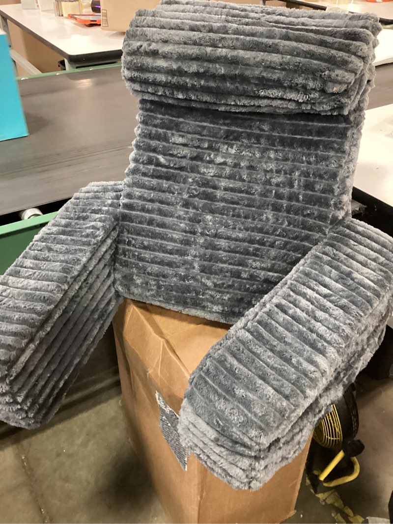 Condition photo showing Good Condition for ENITYA Reading Pillow for Sitting in Bed Adult, XL Back Pillow for Bed Sitting up, Back Support Chair Pillow for Sitting up/Watching TV/Reading/Gaming/Resting/Post Surgery,Dark Grey Dark Grey XL(5'3"-5'11")