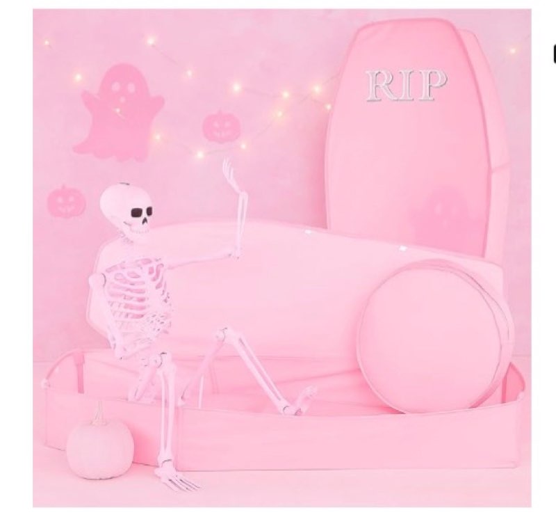 Halloween Coffin with Skeleton Set Pop up Coffin Life Size Collapsible Scary Prop Really Size Human Bones 65" Skeleton for Graveyard Halloween Cemetery Outdoor Decoration(Black,Lifelike) Black Lifelike