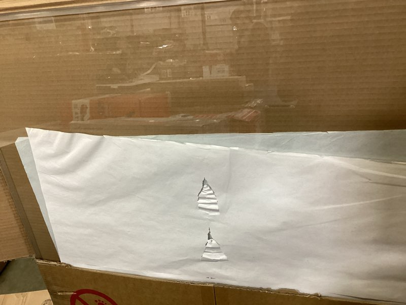 Condition photo showing Good Condition for Tcyzest Tempered Glass Chair Mat 48" x 32",1/5" Thick for Office Desk,Rolling Chair Mat for Carpet, Odorless, Easy to Clean with 4 Non-Slip Pads for Carpet & Hardwood Floors