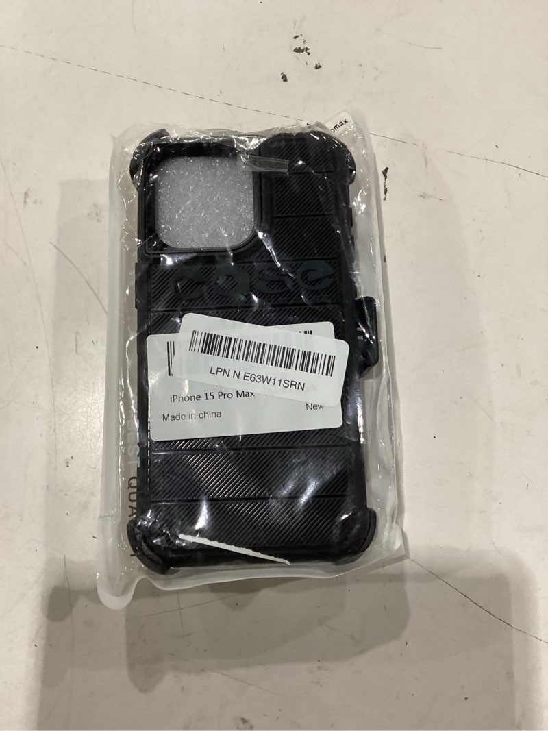 Condition photo showing New/Like New for for iphone 15 pro max case with belt clip holster, military grade drop protection, 2 layers of sturdy, heavy duty shockproof cover for iphone 15 pro max case rugged, black black iphone 15 pro max