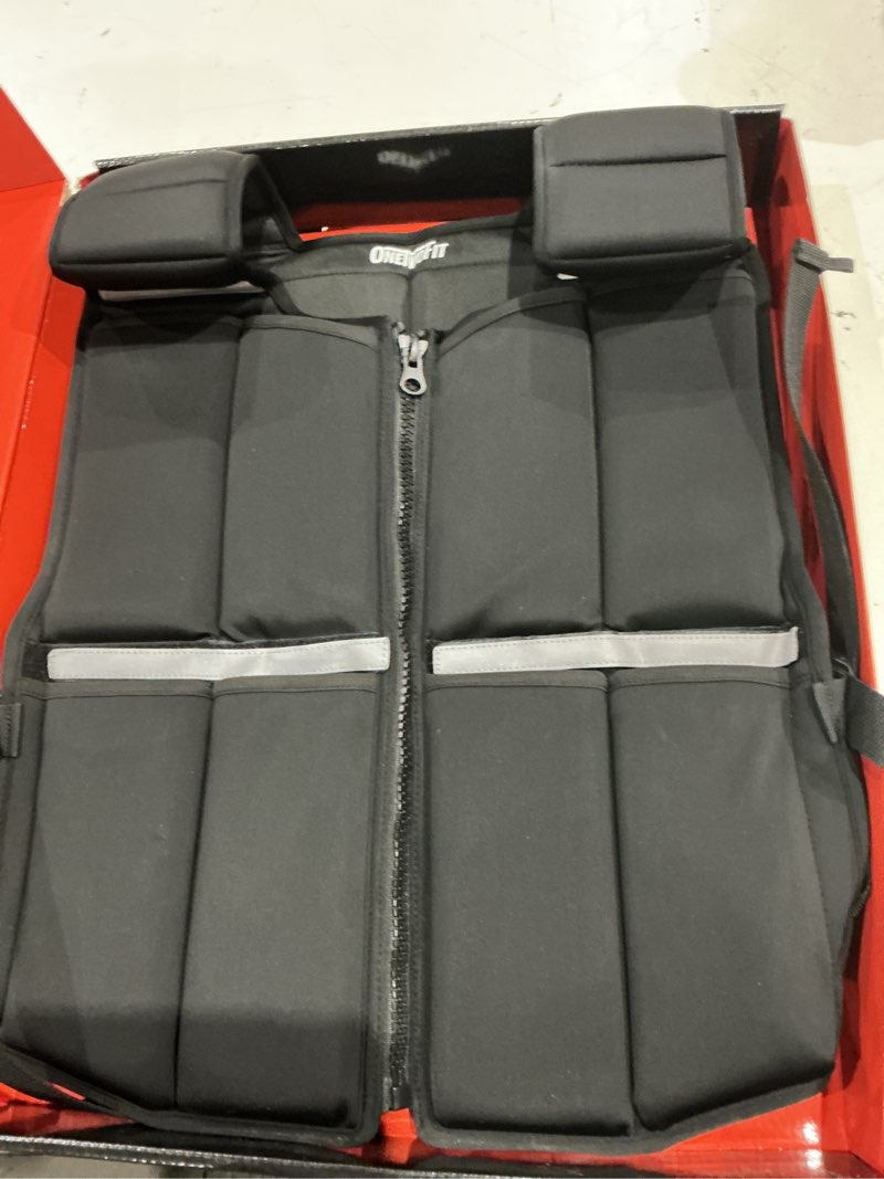 Condition photo showing New/Like New for 45lb/35lb/19lb weighted vest men women, adjustable rucking vests for walking with zipper/removable silicone weights, strength training workout vest for running gym home, detachable reflective strips black 2-35 lbs