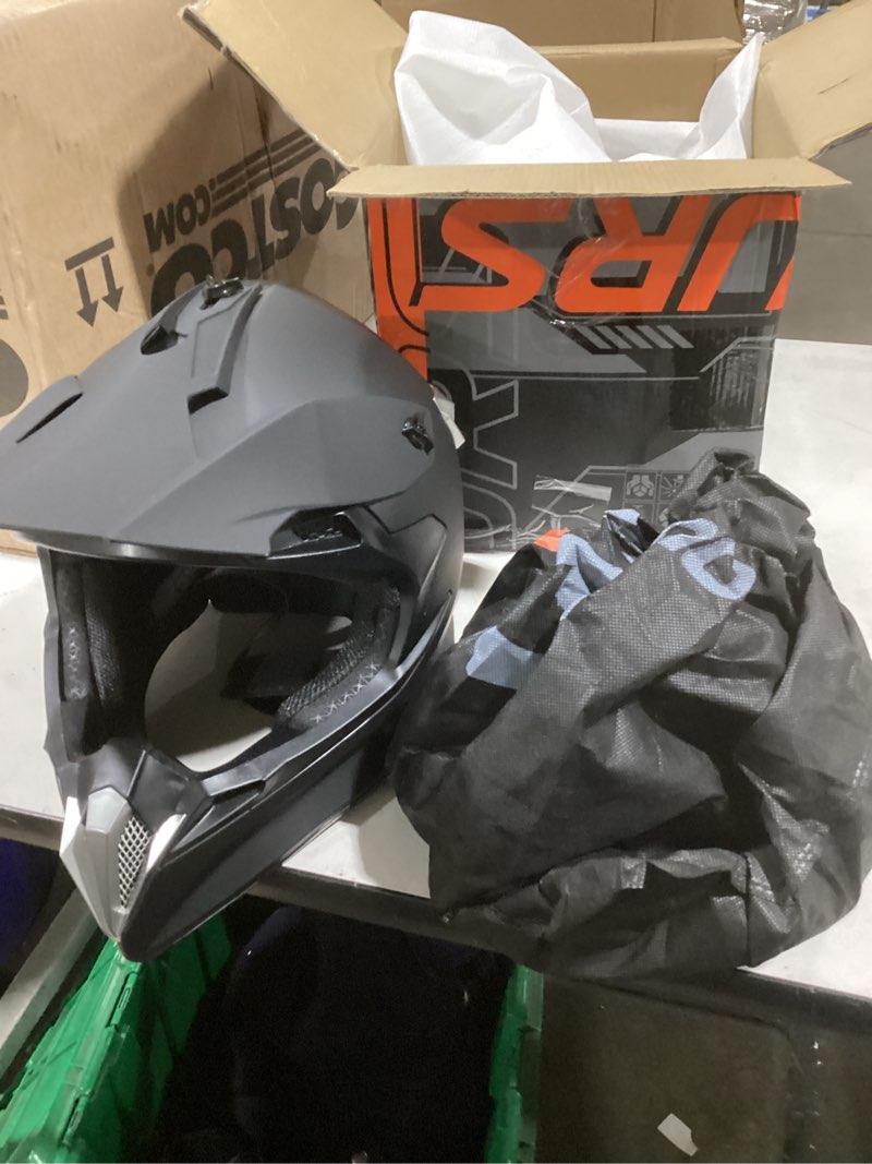 Condition photo showing New/Like New for Adult Motocross Dirt Bike Helmet with Goggles, Gloves & Mask Dirt Bike ATV Helmet for Unisex-Adult Men Women Adjustable Sun Visor DOT/FMVSS-218 Off-Road Motorcycle Helmet UTV Helmet Downhill Matte Black-188 X-Large