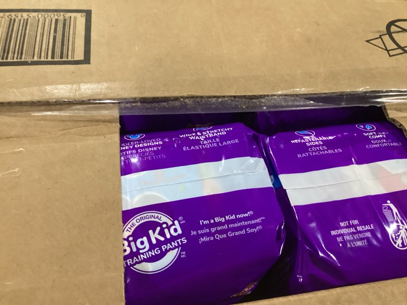 Condition photo showing New/Like New for pull-ups boys' potty training pants, size 3t-4t training underwear (32-40 lbs), 112 count (4 packs of 28), packaging may vary 3t-4t 112