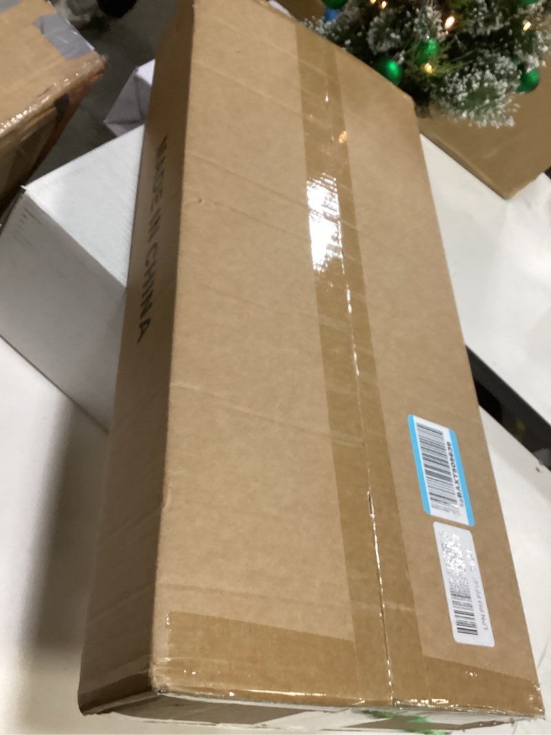 Condition photo showing New/Like New for Garwarm Modern Ceiling Light Track Lighting Fixtures, 48.4 Inch Dimmable LED Kitchen Ceiling Light with Remote 6-Light Black LED Chandelier for Dining Room Bedroom Black/72W/L123CM