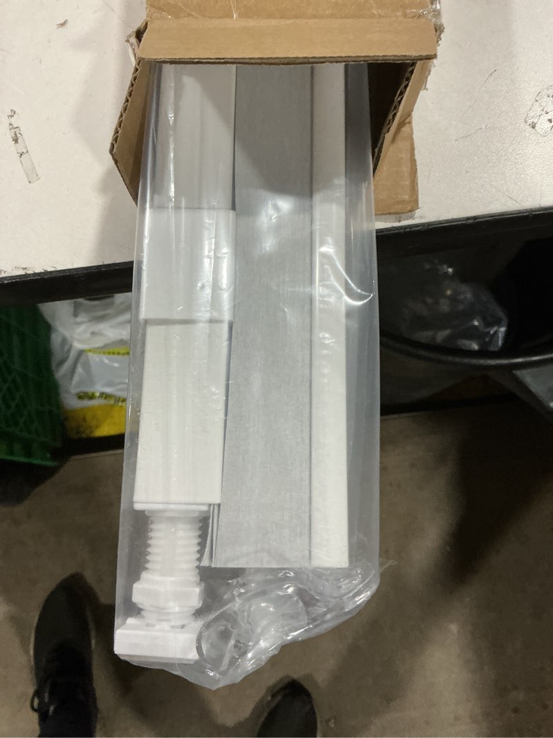 Condition photo showing New/Like New for LazBlinds Cordless Cellular Shades, No Tools No Drill Blackout Honeycomb Shades Pleated Blinds for Windows, 35'' W x 48'' H, Silver White Blackout-silver White 35'' W x 48'' H