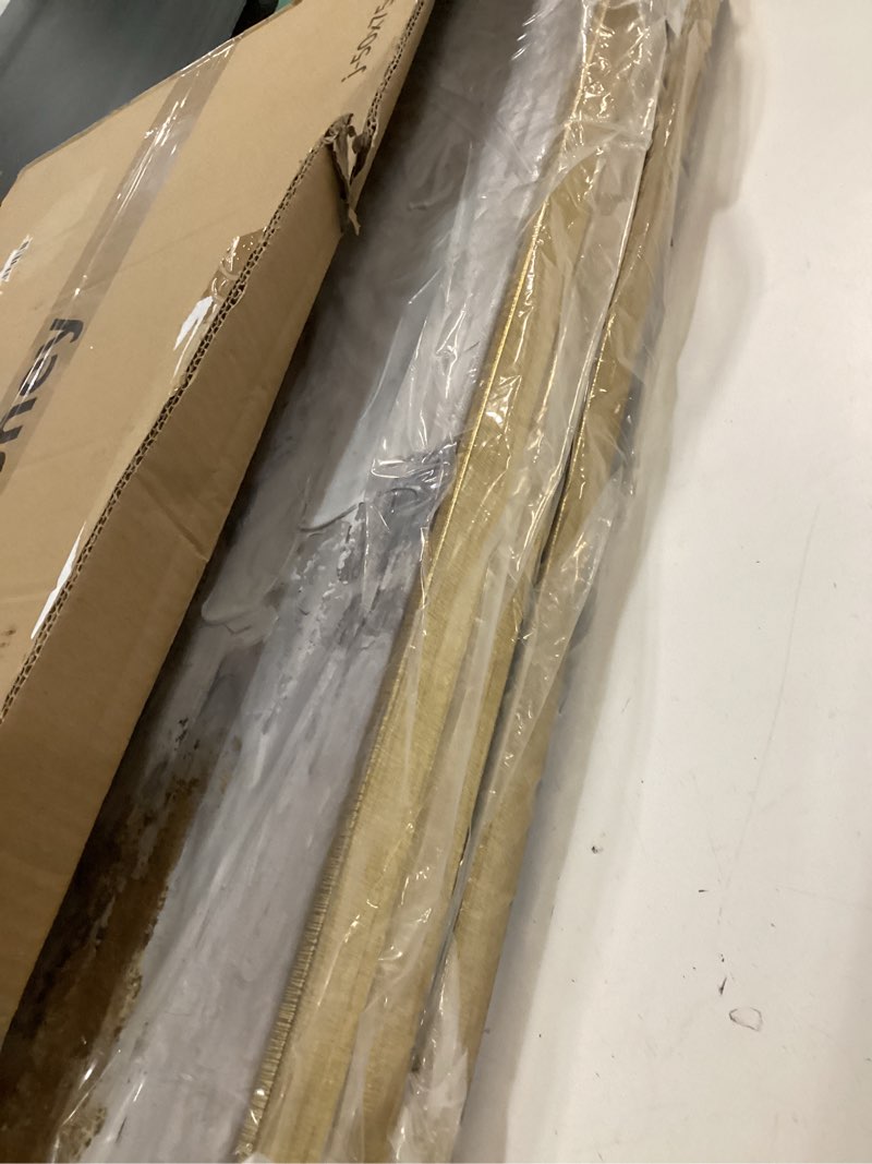 Condition photo showing Good Condition for Sofoney - Hand Painted Blue and Gold Abstract Canvas Wall Art 3 Piece Textured Blue and Gray Wall Decor with Gold Foil for Living Room Bedroom Office - 20"x30"x3 Panels, Gold Framed 30"L x 20"W A-03